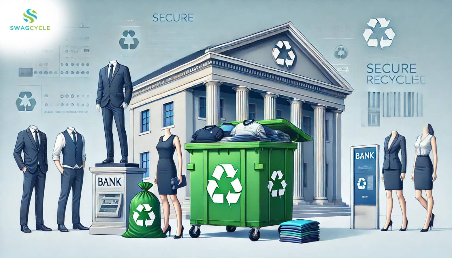 Outdated branded apparel security risks, Secure disposal of old company uniforms, safely recycling old uniforms,